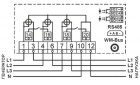 Трехфазный счётчик электрической энергии AD13A.2(I)-BL-G-R2r-TW (2-5-1) прямого включения на ток 100А