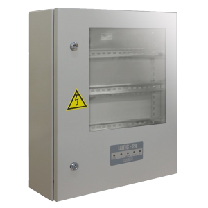 Шкаф для установки приборов системы "Орион" на DIN рейки ШПС-24 исп.01 (прозрачное окно на двери, IP40)